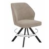 Стул DikLine 233 поворотный NS04 CREAM, ножки черные | Интернет магазин мебели и декора LifeDekor