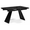 Стол стеклянный Хорсборо 140(200)х80х79 обсидиан / черный | Интернет магазин мебели и декора LifeDekor