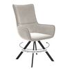 Стул DikLine 289 поворотный E52 бежевый, ножки черные | Интернет магазин мебели и декора LifeDekor