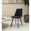Стул мягкий SHADO Дарси профиль черный/черный | Интернет магазин мебели и декора LifeDekor