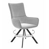 Стул DikLine 289 поворотный E28 светло-серый, ножки черные | Интернет магазин мебели и декора LifeDekor