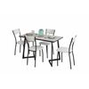 Обеденная группа для кухни SHADO Керамика Дели Серый 19 Сильвия 10 Крок. Белый | Интернет магазин мебели и декора LifeDekor