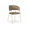 Стул на металлокаркасе Kamelia cappuccino / gold | Интернет магазин мебели и декора LifeDekor