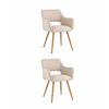 Стул Кромвель II бежевый 2 шт | Интернет магазин мебели и декора LifeDekor