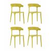 Стул Neo пластик горчичный 4 шт. | Интернет магазин мебели и декора LifeDekor