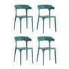 Стул Neo пластик темно-бирюзовый 4 шт. | Интернет магазин мебели и декора LifeDekor