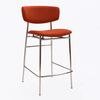 Дизайнерский полубарный стул Marko терракотовый, основание хром | Интернет магазин мебели и декора LifeDekor