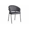 Стул на металлокаркасе Лео антрацитовый brandy light 28 / черный | Интернет магазин мебели и декора LifeDekor