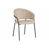 Стул на металлокаркасе Лео бежевый brandy light 2 / черный | Интернет магазин мебели и декора LifeDekor
