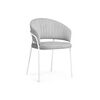 Стул на металлокаркасе Лео серый brandy light 22 / белый | Интернет магазин мебели и декора LifeDekor