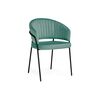 Стул на металлокаркасе Лео зеленый brandy light 10 / черный | Интернет магазин мебели и декора LifeDekor