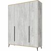 Шкаф «Саванна» 4Д КМК 0973.14, бетон пайн светлый/дуб наварра | Интернет магазин мебели и декора LifeDekor