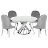 Обеденная группа Аган gray / white | Интернет магазин мебели и декора LifeDekor