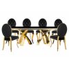 Обеденная группа Иге black / gold | Интернет магазин мебели и декора LifeDekor