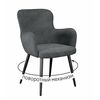 Стул DikLine 503 поворотный SB5 серый, ножки черные | Интернет магазин мебели и декора LifeDekor