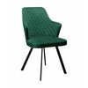 Стул DikLine 345 K13 изумруд, ножки черные | Интернет магазин мебели и декора LifeDekor