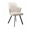 Стул DikLine 345 C103 крем, ножки черные | Интернет магазин мебели и декора LifeDekor