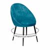 Стул DikLine 234 поворотный, M19 бирюза, ножки черные | Интернет магазин мебели и декора LifeDekor