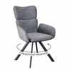 Стул DikLine 501 поворотный SB6 св.сер, ножки черные | Интернет магазин мебели и декора LifeDekor