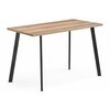 Стол деревянный Тринити Лофт 120х80х75 25 мм дуб делано светлый / черный матовый | Интернет магазин мебели и декора LifeDekor