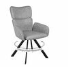 Стул DikLine 501 поворотный NS10 GREY, ножки черные | Интернет магазин мебели и декора LifeDekor