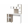 Компьютерный стол Эфес дуб крафт серый / белый | Интернет магазин мебели и декора LifeDekor