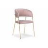 Стул на металлокаркасе Kamelia pink / gold | Интернет магазин мебели и декора LifeDekor
