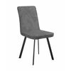 Стул DikLine 208 AN15 серый, ножки черные | Интернет магазин мебели и декора LifeDekor