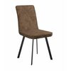 Стул DikLine 208 AN19 шоколад, ножки черные | Интернет магазин мебели и декора LifeDekor