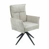 Стул DikLine 6824 тк. Бежевая 709-2, опоры черные поворотный (комплект 2 шт) | Интернет магазин мебели и декора LifeDekor
