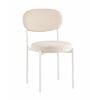 Стул Бриф SN велюр молочный каркас белый муар | Интернет магазин мебели и декора LifeDekor