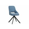 Стул на металлокаркасе Оливер крутящийся синий / черный | Интернет магазин мебели и декора LifeDekor