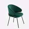 Дизайнерский стул Cosmos изумрудный, основание металл черный матовый | Интернет магазин мебели и декора LifeDekor