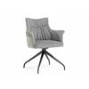 Стул на металлокаркасе Kaser 360 крутящийся grey / black | Интернет магазин мебели и декора LifeDekor
