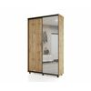 Шкаф-купе PRIME, 140х45х230 Дуб вотан с зеркалом | Интернет магазин мебели и декора LifeDekor