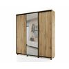 Шкаф-купе PRIME, 177х60х230 Дуб вотан с зеркалом | Интернет магазин мебели и декора LifeDekor