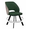 Стул DikLine 274 поворотный SB1/A2 зеленый, ножки черные | Интернет магазин мебели и декора LifeDekor