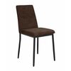 Стул DikLine 270 SB3 шоколад, ножки черные | Интернет магазин мебели и декора LifeDekor