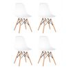 Стул Eames Style DSW белый x4 (разборный каркас) | Интернет магазин мебели и декора LifeDekor