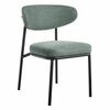 Стул Lucas 2 шалфей шенилл с чёрными ножками | Интернет магазин мебели и декора LifeDekor