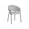Стул на металлокаркасе Лео серый brendy monsoon 22 / капучино | Интернет магазин мебели и декора LifeDekor