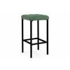 Барный стул Лофт микровелюр катания изумруд / черный матовый | Интернет магазин мебели и декора LifeDekor