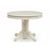 Стол деревянный Альфред круглый крем | Интернет магазин мебели и декора LifeDekor