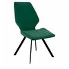 Стул DikLine 242M K13 изумруд, ножки черные | Интернет магазин мебели и декора LifeDekor