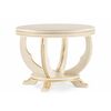 Журнальный стол Луис круглый слоновая кость / золото | Интернет магазин мебели и декора LifeDekor