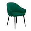 Стул DikLine 440 K13 изумруд, ножки черные | Интернет магазин мебели и декора LifeDekor