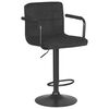 Стул барный DOBRIN KRUGER ARM BLACK, черный вельвет (LAR-E2041-52), Вариант: черный вельвет (LAR-E2041-52) | Интернет магазин мебели и декора LifeDekor