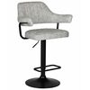 Стул барный DOBRIN CHARLY BLACK, светло-серый твид (LEO04), Вариант: светло-серый твид (LEO04) | Интернет магазин мебели и декора LifeDekor