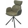 Стул VARDY 360 град.поворот. Brego-77 Зеленый, ткань/ 7525-156 Зеленый, велюр/Черный, ®DISAUR | Интернет магазин мебели и декора LifeDekor