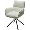 Стул VIRS 360 град. поворот. с возвратом, EDELWEISS#1 белый, букле/ JC531-7 беж/ Черный, ®DISAUR | Интернет магазин мебели и декора LifeDekor